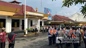 572 personel gabungan disiagakan untuk mengamankan jalannya pertandingan hingga konvoi suporter di sejumlah titik. (Sumber : SU/Turangga Anom).