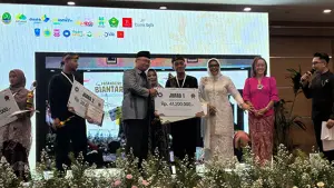 M. Dzakwan, Santri Sukabumi yang Jadi Juara 1 Pasanggiri Biantara Jabar. (Sumber : Istimewa.).