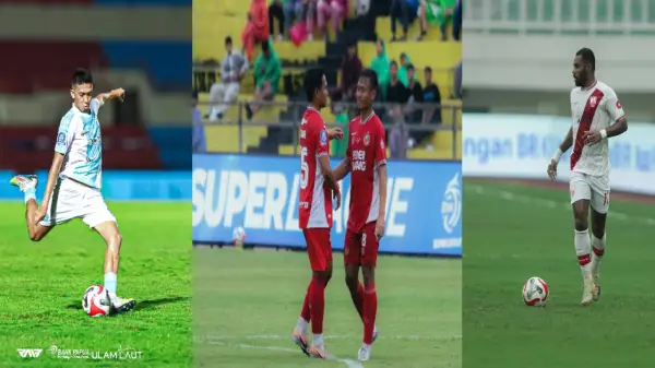 PSBS Biak, Semen Padang FC dan Persis Solo jadi 3 tim yang harus rela turun kasta dari Super League 2025/26 (Sumber : Instagram/psbs/semenpadang/persis)
