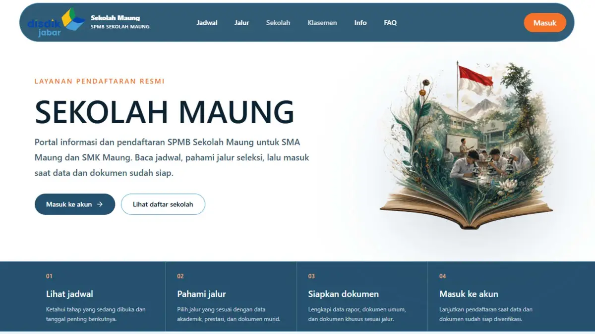 Pendaftaran Sekolah Maung Dibuka 25 Mei, Diskominfo Jabar Pastikan Sistem Siap Diakses