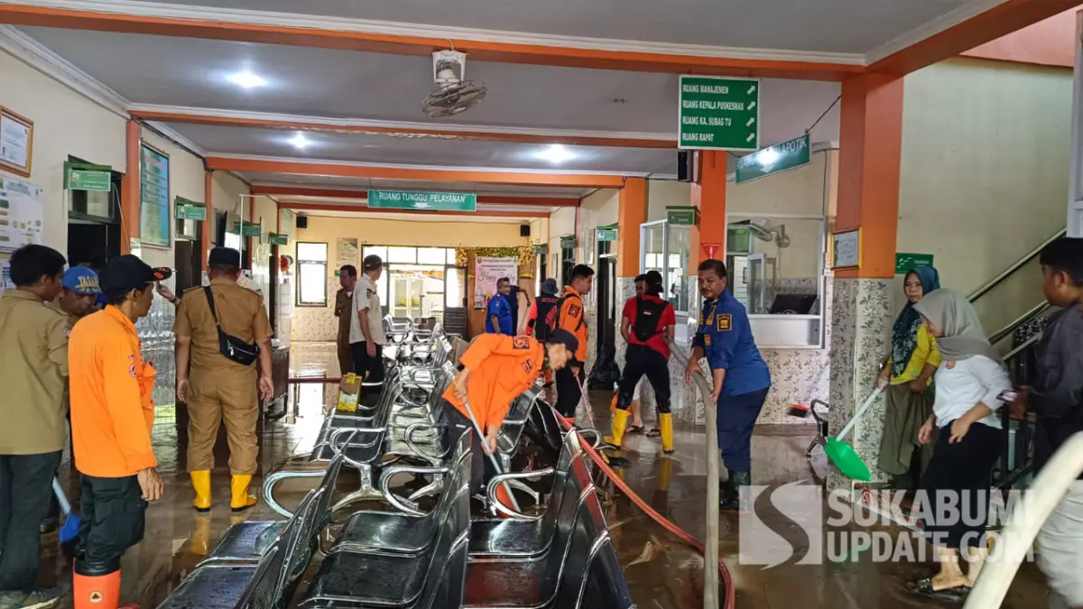 Lumpuh Diterjang Banjir, Pelayanan Puskesmas Palabuhanratu Dialihkan ke Pustu Citepus