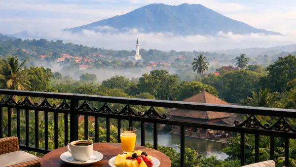 Ilustrasi AI. Nyaman Tentu Sejuk, Hotel Bintang 4 di Bogor (Sumber: copilot)