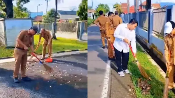 Pegawai BP Mektan Jabar menggelar Gerakan ASRI (Aman, Sehat, Resik, dan Indah) pada Senin (25/5/2026). (Sumber : IG BP Mektan Jabar)