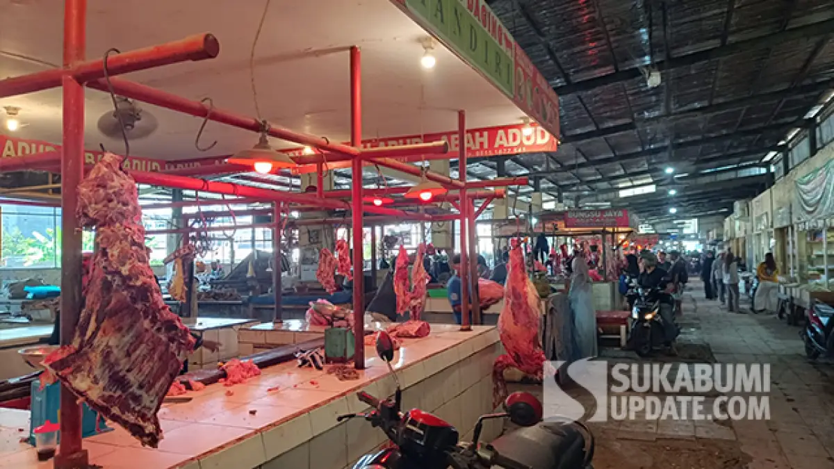 Daging kerbau juga ikut naik menjelang H-1 Idul Adha di PSM Palabuhanratu.