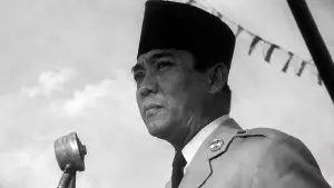 Presiden Soekarno saat pidato usai salat idul adha di Lapang Merdeka Sukabumi, 31 Agustus 1952 | Foto : dok. ANRI