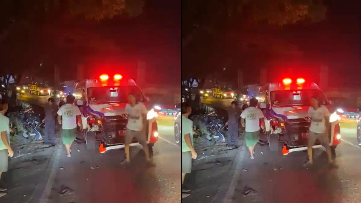 Ambulans Kecelakaan di Parungkuda Sukabumi, Dua Pemotor Luka Serius