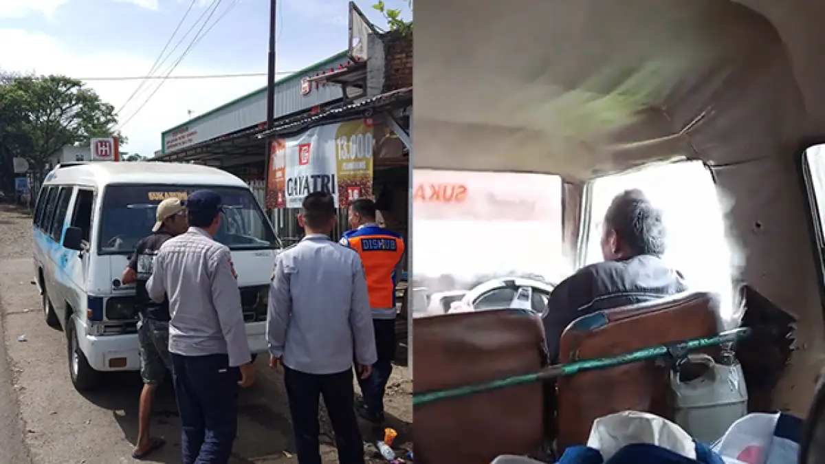 Colt Mini Bogor-Sukabumi Viral Berasap: Dishub Stop Operasional, Sopir Bandel Diganti