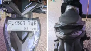 Motor yang hilang di Parigi Nyomplong Kota Sukabumi (Sumber: dok pemilik motor)