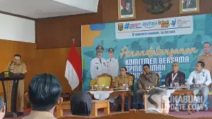 Penandatanganan mulainya SPMB di Kabupaten Sukaubumi | Foto : Sukabumiupdate