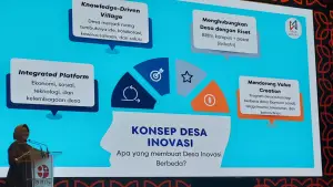 kegiatan “BRIN Goes to Villages: BRIN Menyapa Desa” yang diselenggarakan Badan Riset dan Inovasi Nasional (BRIN) di Auditorium Sumitro Djojohadikusumo, Gedung B.J. Habibie, Jakarta Pusat, Kamis (4/6/2026). (Sumber: Istimewa)