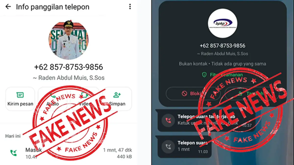 Nomor WhatsApp Penipu Catut Nama Camat Warudoyong Kota Sukabumi