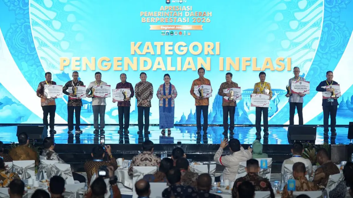 Daerah Berprestasi 2026, Pemkot Sukabumi Raih Terbaik II Penanganan Inflasi