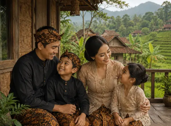 Ilustrasi - Keluarga Sunda (Sumber : AI chatGPT)