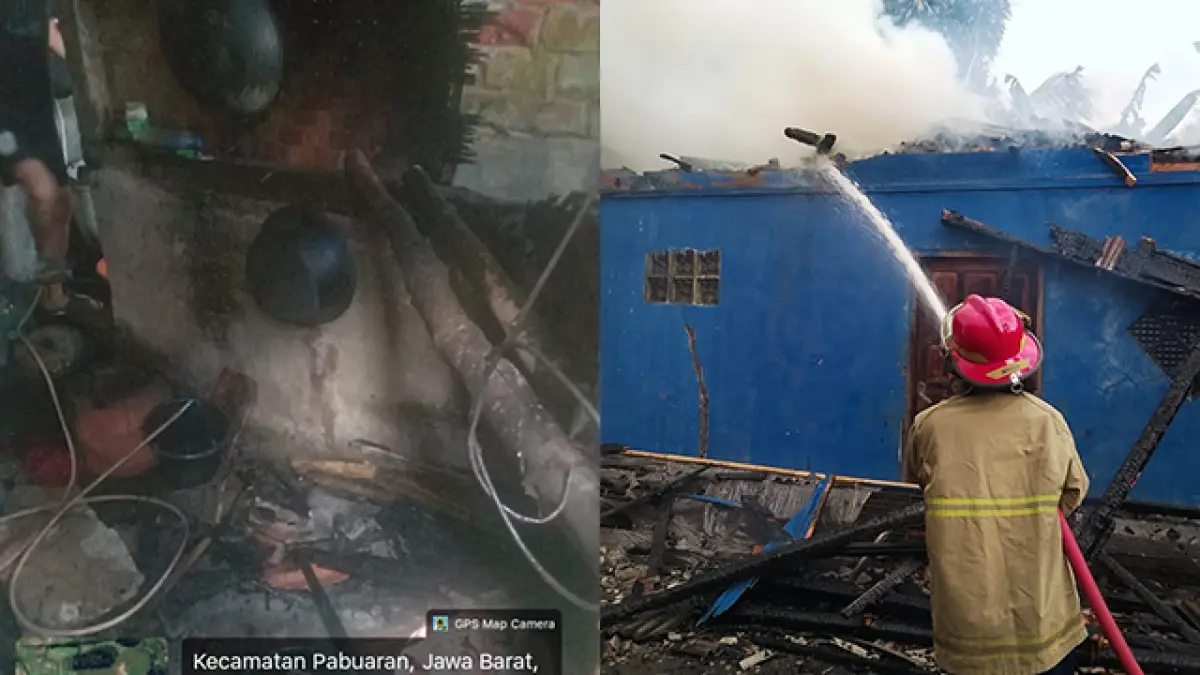 Dua Kebakaran dalam Sehari di Pabuaran dan Sagaranten, Diduga Korsleting Listrik dan Tungku Api