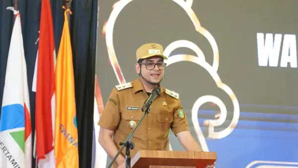 Bobby Maulana, Wakil Wali Kota Sukabumi saat menghadiri Muscab VI Hiswana Migas DPC Sukabumi, Selasa (9/6/2026). (Sumber: Dokpim)