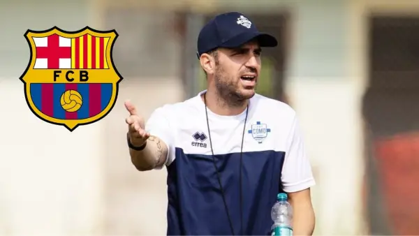 Aksi Cesc Fabregas saat memimpin latihan Como di Serie A (Sumber: Instagram/@cescf4bregas)