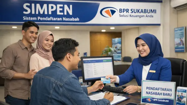 Ilustrasi AI. Layanan SIMPEN BPR Sukabumi (Sumber : copilot)
