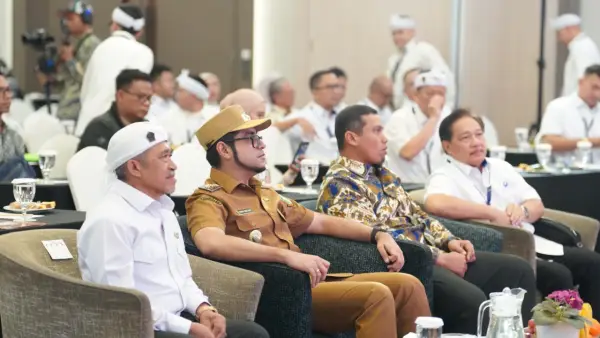 Wakil Wali Kota Sukabumi, Bobby Maulana, saat menghadiri Muscab VI Hiswana Migas cabang Sukabumi | Foto : Dokpim