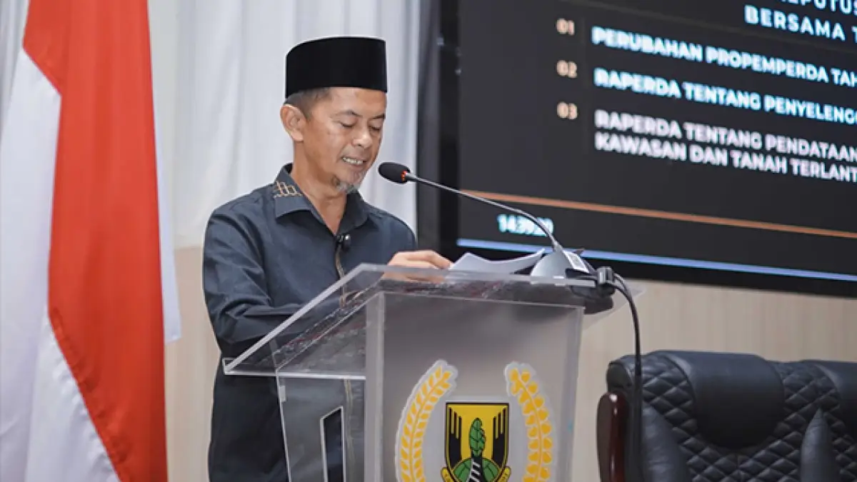 DPRD Kabupaten Sukabumi Resmikan Perda Pendataan dan Pemanfaatan Tanah Terlantar