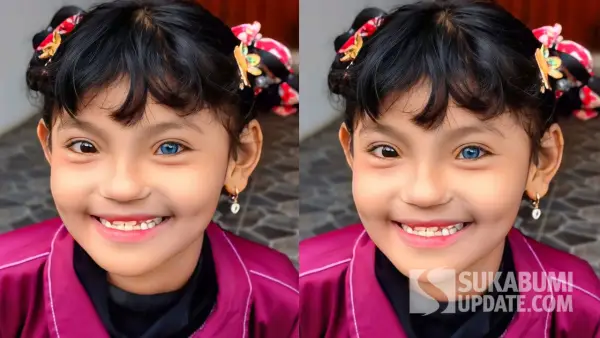 Leica Azkhera Mahreen (8 tahun), warga Gandasoli, Cireunghas, Kabupaten Sukabumi | Foto : Turangga Anom
