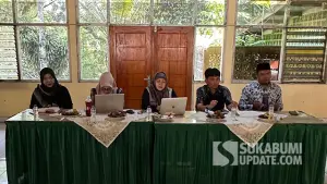 Rapat evaluasi penilaian KLA DP3A Kabupaten Sukabumi bersama DP3A Provinsi Jawa Barat di Pendopo Pelabuhanratu. (Sumber : SU/Turangga Anom).