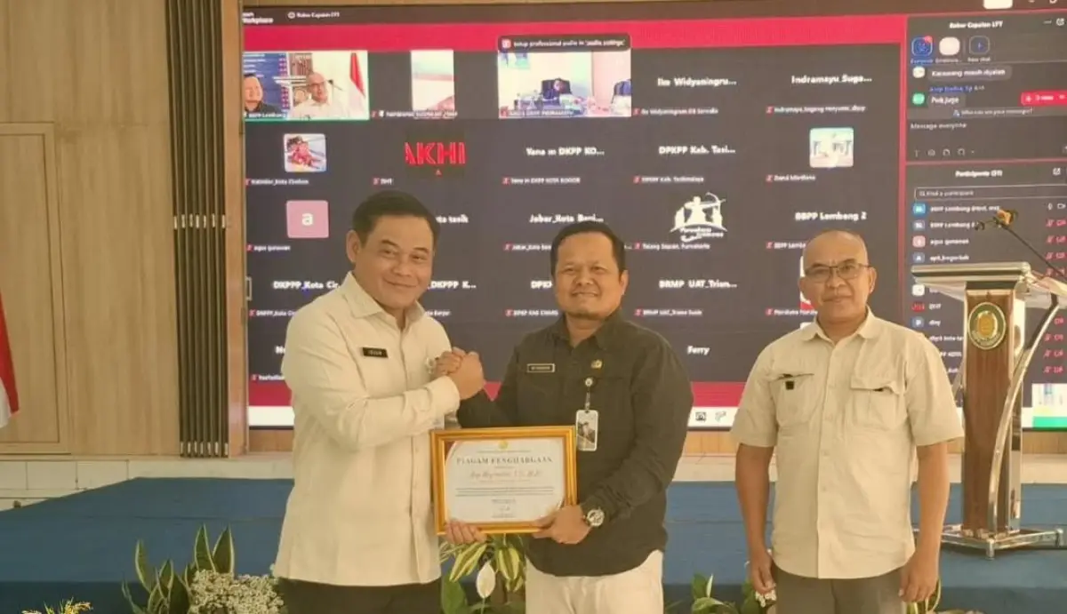 Dinas Pertanian Sukabumi Raih Penghargaan Kementan, Produksi Padi Tembus 633 Ribu Ton