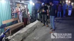 TKP pembacokan di Kampung Pamuruyan, Desa Cisarua, Kecamatan Nagrak, Kabupaten Sukabumi, Kamis (11/6/2026) malam. (Sumber Foto: Istimewa)
