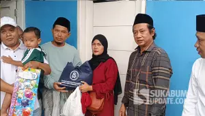 Kegiatan sunatan massal dalam rangka Hari Nelayan Ujunggenteng ke-60 di Lapang Sepak Bola Ujunggenteng, Kecamatan Ciracap, Kabupaten Sukabumi, Sabtu (13/6/2026). (Sumber : SU/Ragil Gilang).