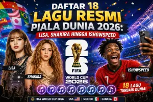 Ilustrasi - Daftar lengkap 18 lagu dalam album resmi Piala Dunia 2026 (Sumber : AI chatGPT)