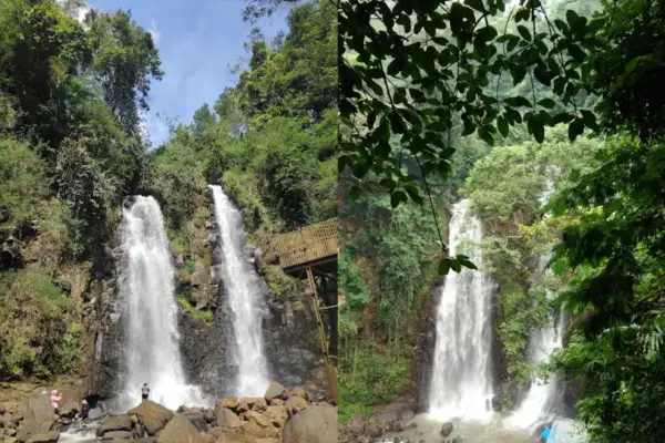 Curug Cinulang terkenal dengan keindahannya, bahkan sampai diabadikan dalam lirik sebuah lagu pop Sunda karya Yana Kermit (Sumber : Gmaps)