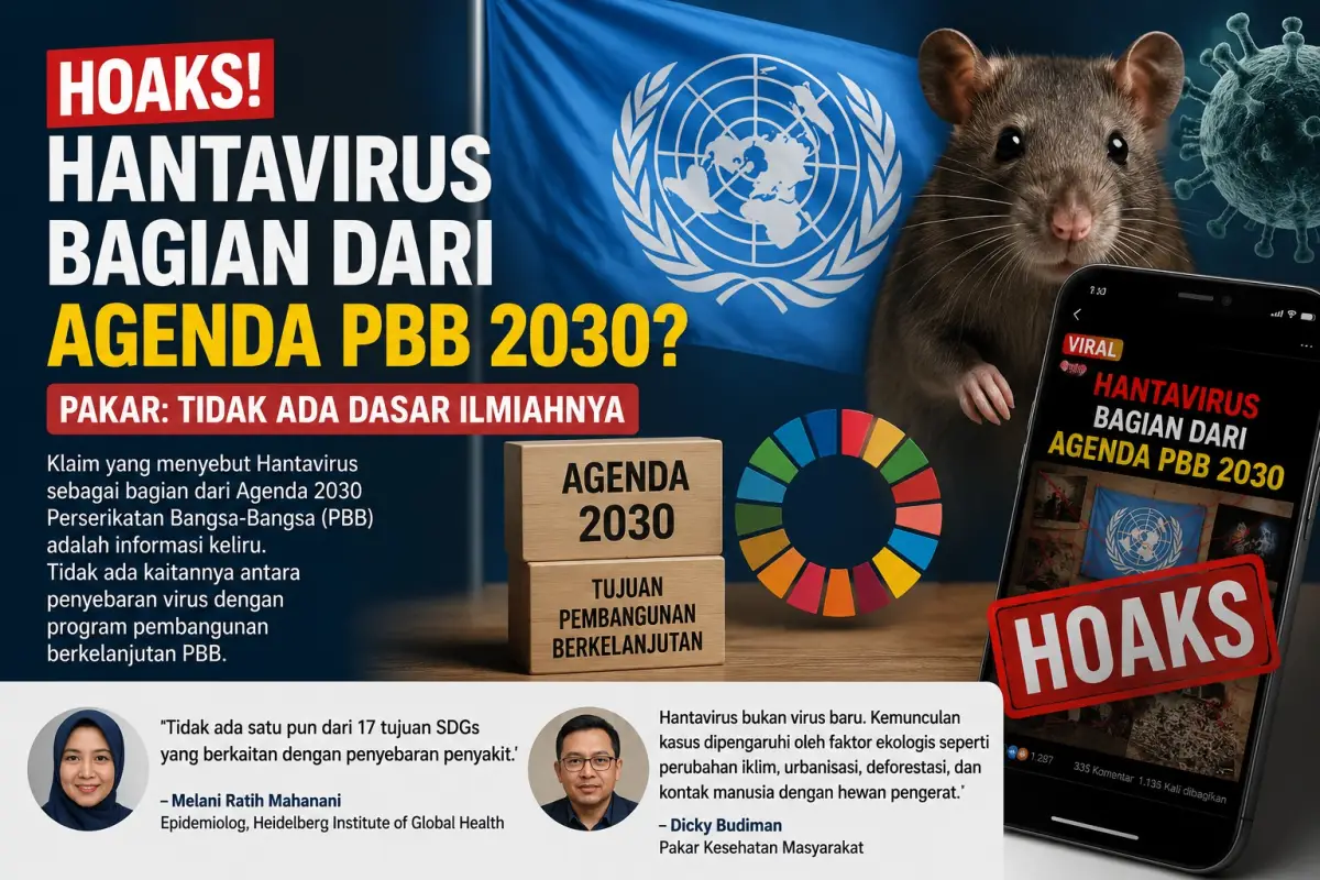Hoaks Hantavirus Dikaitkan dengan Agenda PBB 2030, Pakar Tegaskan Klaim Tidak Berdasar