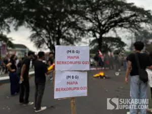 Mimbar bebas GMNI Sukabumi protes kebijakan pemerintah (Sumber: Sukabumiupdate)