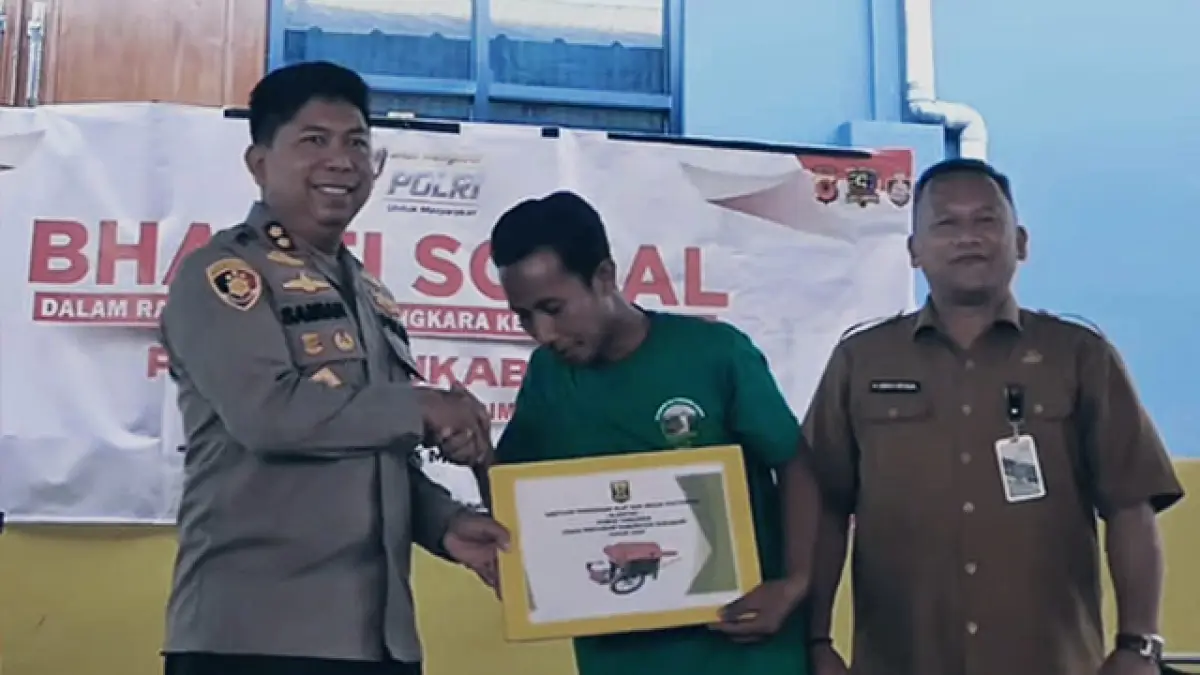 Distan Sukabumi dan Polres Perkuat Sinergi Ketahanan Pangan Lewat Penyaluran Sarana Pertanian