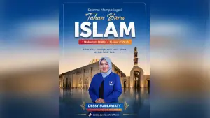 Ucapan selamat tahun baru Islam anggota DPRD Jawa Barat, Dessy Susilawati (Sumber: dok tim)