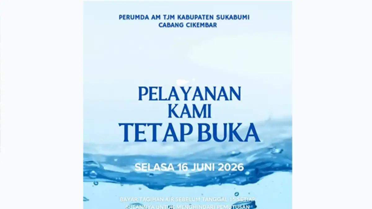 Perumda TJM Cikembar Tetap Buka Pelayanan di Hari Libur, Permudah Pelanggan Bayar Tagihan Air