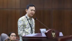 Iman Zaenatul Haeri saat memberikan kesaksian di Ruang Sidang Pleno MK, Jakarta, Senin (15/6/2026). (Sumber Foto: MK RI)