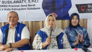 Anggota DPRD Jabar Dessy Susilawaty reses III di Benteng Kota Sukabumi (Sumber: dok tim)
