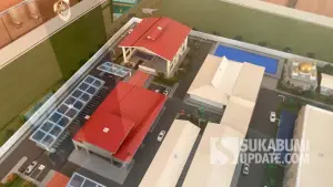 Maket rancangan pembangunan Laboratorium Uji Pompa Air dan Laboratorium Uji Daya Mesin UPTD BP Mektan Jabar. (Sumber Foto: Dok. SU)