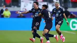 Selebrasi Matias Galarza setelah berhasil mencetak gol ke gawang Turki (Sumber: web/bbc.com)