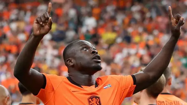 Selebrasi Brian Brobbey setelah berhasil membobol gawang Swedia di Piala Dunia 2026 (Sumber: web/en.as.com)