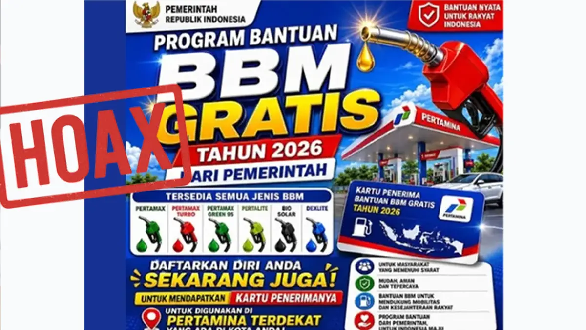 HOAKS: Program Bantuan BBM Gratis 2026 dari Pemerintah