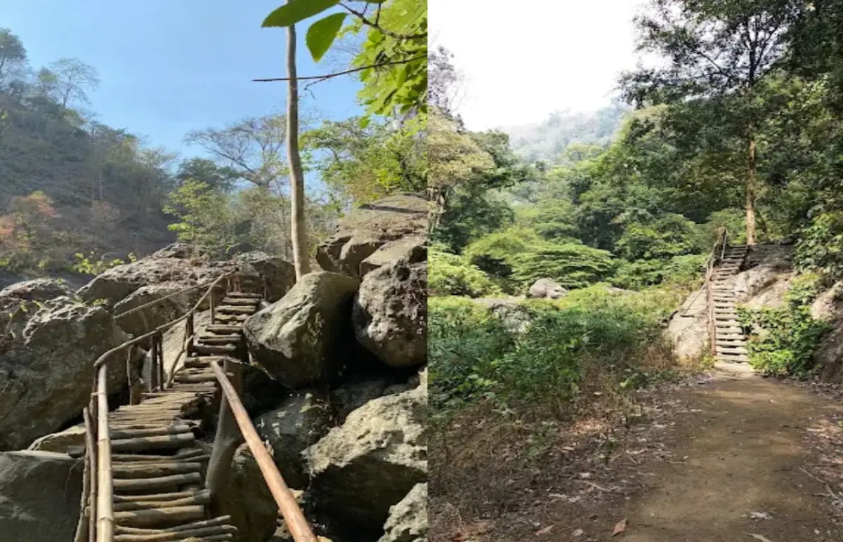 Jalur trekking menuju Sanghyang Heuleut