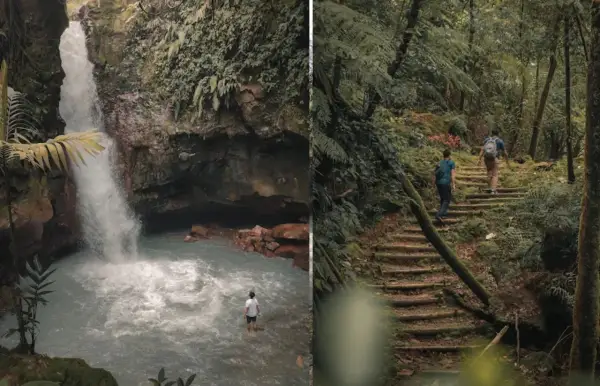 Curug Ratu, salah satu air terjun megah yang ada di kaki Gunung Salak, Bogor. (Sumber : Gmaps/Ricky Setiawan)
