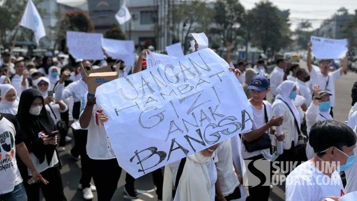 MBG Lawan Stunting! Aspirasi Aksi Massa Pro Makan Bergizi Gratis Sukabumi Raya