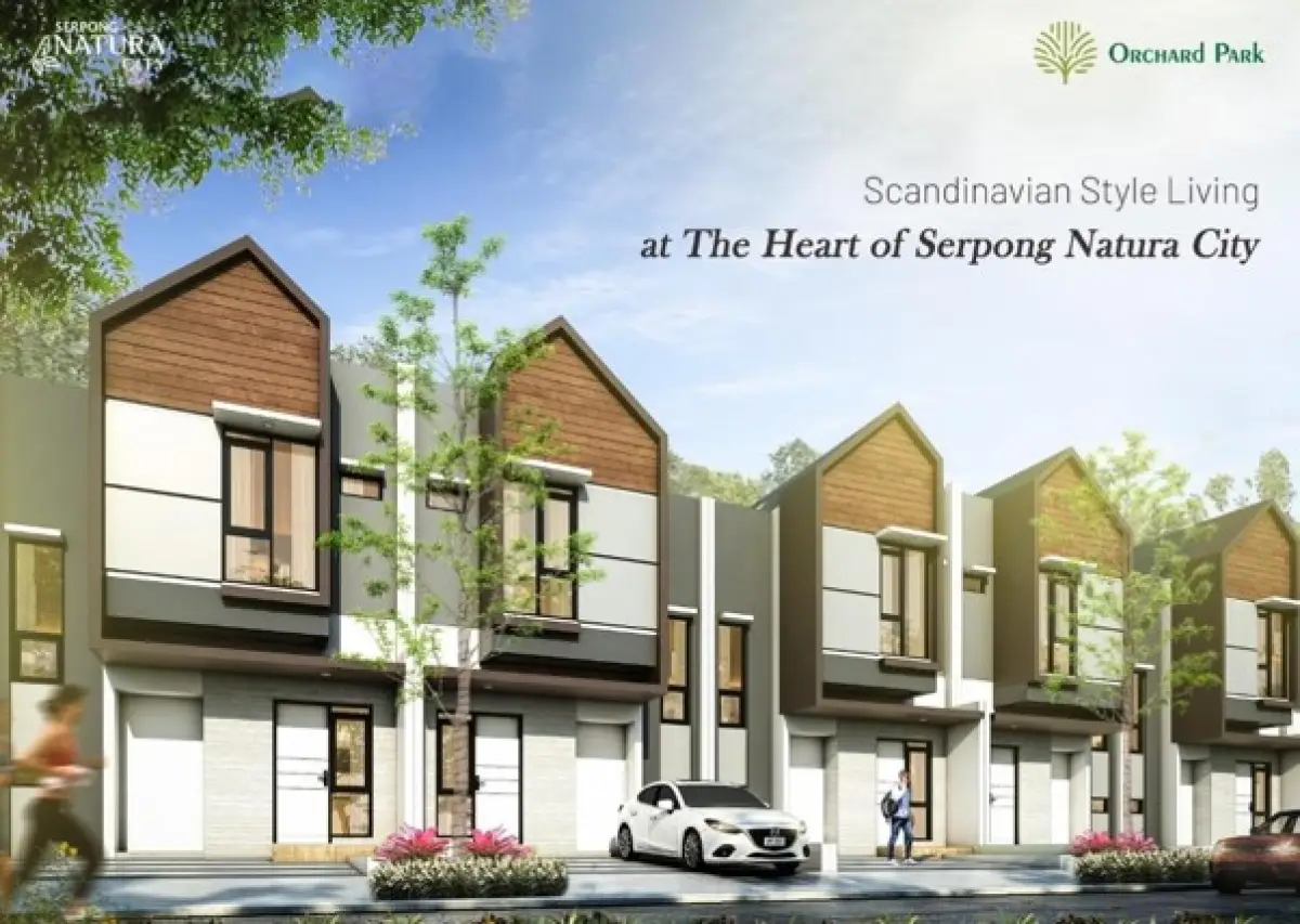 Kawasan perumahan di Cluster Orchard Park (Source: Serpong Natura City)