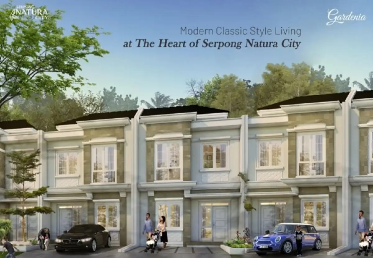 Kawasan perumahan di Cluster Gardenia (Source: Serpong Natura City)