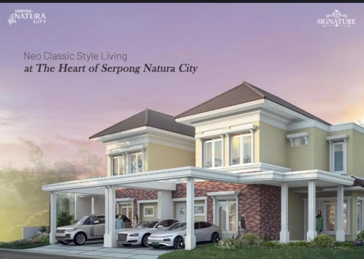 Kawasan perumahan di Cluster The SIgnature (Source: Serpong Natura City)