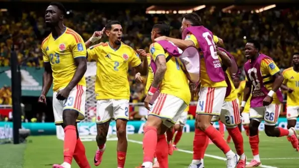 Selebrasi Daniel Munoz setelah berhasil mencetak gol ke gawang Kongo (Sumber: web/bbc.com)