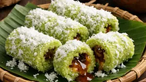 Ilustrasi AI: Kue Putu (Sumber: copilot)