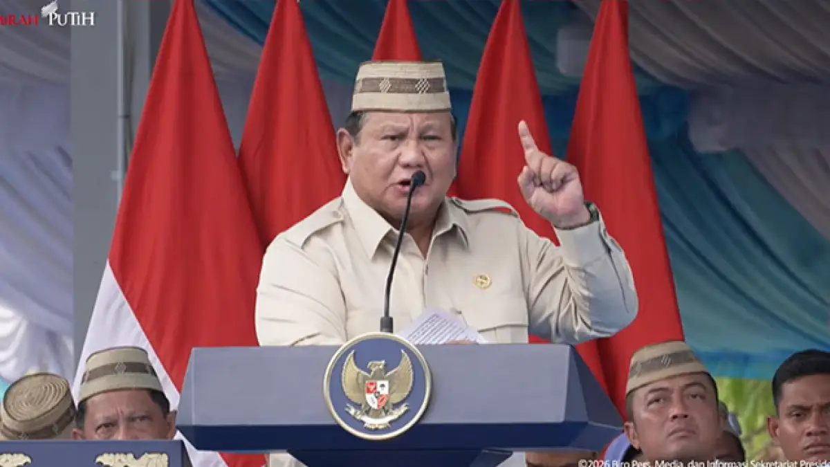 Prabowo: Hanya di Indonesia Polisi Urus Pertanian dan Tentara Ada di Sawah